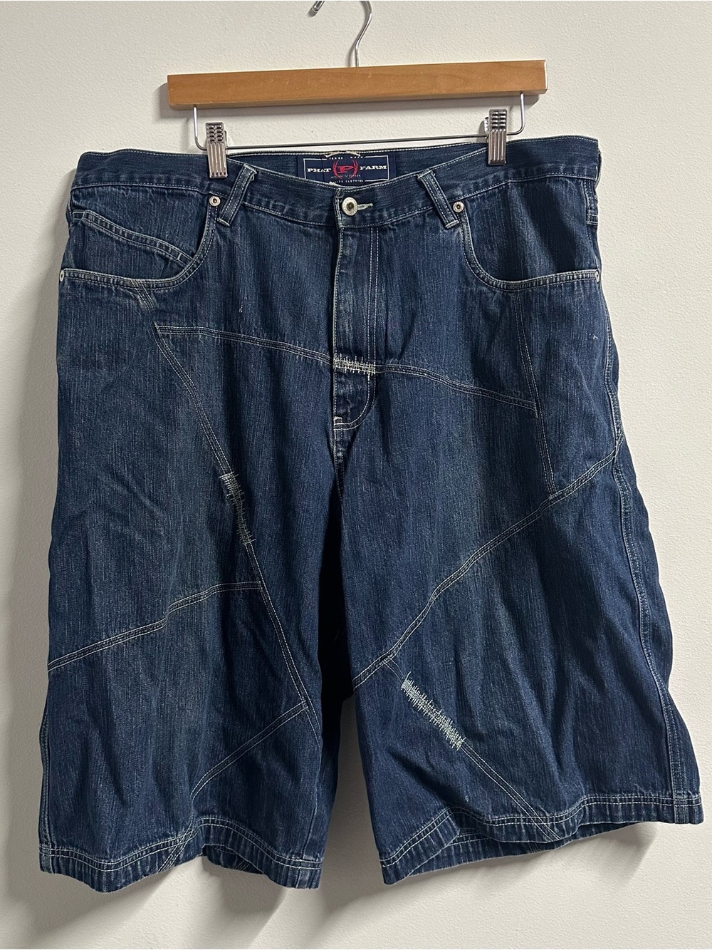 Y2K Phat Farm Baggy Denim Jean Shorts Size 40